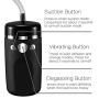 Male Masturbator Cup, Sucking Pocket Pussy Electric Pump Vibrating USB Rechargeable Stroker with 3D Realistic Vagina Stamina Enhancement Training Oral Sex Toy