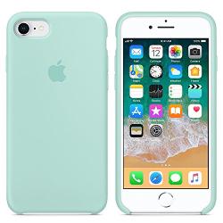 Dawsofl Soft Silicone Case Cover for Apple iPhone 8 (4.7inch) Boxed- Retail Packaging (Marine Green)