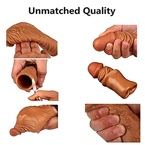 Privacy Packaging. Silicone penile Condom Expander expands Male Chastity Toys Lengthen Cock Sleeves Dick Socks Reusable Condoms zgyad700828996331