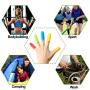 Quable 10 Pieces Silicone Finger,Finger Protector, Finger Sleeves Great for Glue/Craft / Sewist/Wax / Rosin/Resin / Honey/Adhesives /Finger Cracking/Sport Games (Colors)