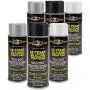 Design Engineering 010300 High-Temperature Silicone Coating Spray Assortment Case - 2 Cans Each of Black, Aluminum, and White