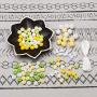 100pcs Silicone Teether Beads Food Grade Beige Series Nursing Accessories Yellow Series DIY Necklace/Bracelet Baby Pacifier Chain Jewelry Teething Toys Infant Gifts