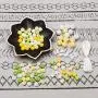 100pcs Silicone Teether Beads Food Grade Beige Series Nursing Accessories Yellow Series DIY Necklace/Bracelet Baby Pacifier Chain Jewelry Teething Toys Infant Gifts