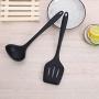 Non - Stick pan Kitchen Utensils Set of Silicone kitchenware 10 Sets Black