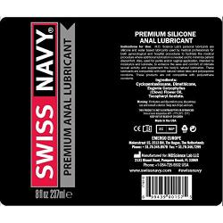 Swiss Navy Silicone Anal Based Lubricant, 8 Fl. Oz.