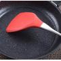 Stainless Steel Kitchenware Red 304 Stainless Steel Silicone Kitchenware High Temperature Non-stick Cookware Spatula Soup Spoon, 304stainless steel