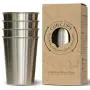 Premium Heavy Stainless Steel Cups for Kids & Toddlers. Safe Rimless 8oz 4Pack
