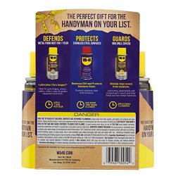 WD-40 Handyman Trio [Travel-Size] ? (3) Pack Mini-Can Lubricant Kit with Original Multi-Use,Spray and Stay Gel Lubricant, Water Resistant Silicone