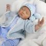 CHAREX Reborn Baby Doll Sleeping Soft Vinyl Newborn Doll Boy, Lifelike Realistic 22 inch Weighted Gift Set for Age 3+