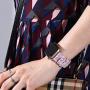 Kaome Compatible for Leather Apple Watch Band 40mm 38mm, Women Floral Strap Wrist, Replacement Bands for iWatch Series 4, Series 3, Durable Prints, Smooth Synthetic Leather - Mysterious Violet