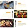 SHUHAO Kitchenware Set Silicone Cookware, 11 Pieces of Natural Wooden Handle Cookware Without BPA Kitchen Gadget Cookware Set, Suitable for Cooking