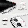 OULUOQI Compatible with iPhone 11 Case 2019, Shockproof Clear Case with Hard PC Shield+Soft TPU Bumper Cover Case for iPhone 11 6.1 inch.