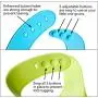 Single Set of 2 Waterproof Silicone Baby Bib Light Weight Comfortable Easy Wipe Clean(Blue/Green)