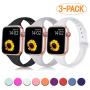 R-fun Slim Bands Compatible with Apple Watch Band 40/44mm Series 5/4 38/42mm Series 3/2/1, Soft Silicone Sport Strap Wristband for Women Men Kids with iWatch