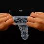 Privacy Packaging. Silicone penile Condom Expander expands Male Chastity Toys Lengthen Cock Sleeves Dick Socks Reusable Condoms - 3pcs
