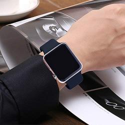 IYOU Sport Band Compatible with Watch Band 38MM 42MM 40MM 44MM, Soft Silicone Replacement Sport Strap Compatible with 2019 Watch Series 5 2018 Watch Series 4/3/2/1