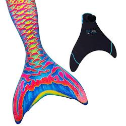 Fin Fun Mermaid Tails for Swimming with Monofin - Kids and Adult Sizes - Limited Edition