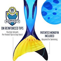 Fin Fun Mermaid Tails for Swimming with Monofin - Kids and Adult Sizes - Limited Edition