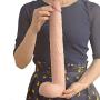 JRZDFXS Silicone 16 Inch Female Extra Huge Big Lifelike Personal Massage Wand Toys Body Massager with Large Balls and Head Brown Women for Female Beginner Personal Body