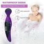 Powerful G Spot Vibrator for Clitoris Stimulation Magic AV Wand Rechargeable Silicone Dildo Vibrator-7 Frequency Massager Waterproof G Spot Vibrating Dildo Sex Adult Toy for Women,Men,Couples