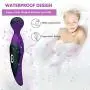 Powerful G Spot Vibrator for Clitoris Stimulation Magic AV Wand Rechargeable Silicone Dildo Vibrator-7 Frequency Massager Waterproof G Spot Vibrating Dildo Sex Adult Toy for Women,Men,Couples