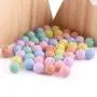 Silicone Teething Beads 12mm(0.47inch) 100PCS Stylish & Natural DIY Necklace BPA-Free Chewable Stretchy Beads Teething Accessory Teether for Baby to Chew