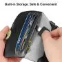 MoKo Cell Phone Bag, Multi-pocket Crossbody Pouch with Shoulder Strap Fit iPhone 11 Pro/11/11 Pro Max/Xs Max/XR/Xs/X, Samsung Galaxy Note 10/Note 10 Plus/S10e/S10/S10 PLUS, Oneplus 7/7 Pro - Black