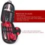 Qudos Cooking and Grilling Utensil Organizer Travel Set with Carry Case - Portable Camping Tools and Kitchen Accessories - Cookware Travel Kit with Chopping Board, Scissors and Knife - Grill Supplies