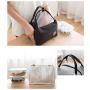 Reusable Lunch Tote Cooler Organizer Bag Fashion Lunch Bag Insulated Lunch Box women Large Insulated Lunch Bags for Men Ladies Adults - Work,Reunion,Party,Hiking,BBQ,Outdoor Picnic School (Black)