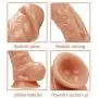 Hehelen Waterproof Silicone Big Realistic De Llo with S-uction Cup for Women Men Beginners