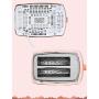 QIN.J.FANG-Kitchen 2 Slices Bread Toaster,household automatic toaster Breakfast spit driver Breakfast Machine,Green