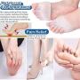 JEWYOCO 14 Pairs Metatarsal Pads Gel Toe Separator Premium Heel Grips Shoes Back Insoles Cushion Reusable Breathable Soft Forefoot Pads Ball of Foot Cushions Toe Filler Inserts