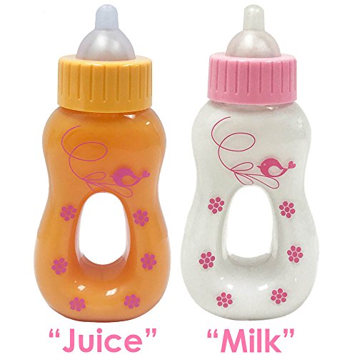 Paradise Galleries Reborn Baby Doll Accessories Magic Bottles Set, Disappearing Milk & Juice