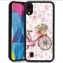Samsung M10 Case,Flexible Soft TPU Cover Shell,Slim Silicone Black Rubber Non-Slip Durable Design Protective Phone Case for Samsung M10 -Bicycle