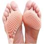 Metatarsal Pads,Ball of Foot Cushions,Silicone Forefoot Sleeve,Toe Separator,Metatarsalgia Insoles,Best for Mortons Neuroma Callus,Diabetic Feet,Hammer Toe,High Heels Foot Pain Relief,6 PCS (Beige)