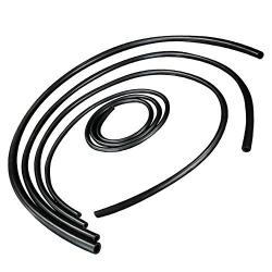 Upgr8 Universal 4mm/6mm/8mm/12mm Inner Diameter High Performance Silicone Vacuum Hose Kit (Black)