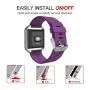 Simpeak for Fitbit Blaze Bands with Frame, Silicone Replacement Band Strap with Frame Case for Fit bit Blaze Smart Fitness Watch, Small/Large