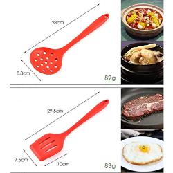 JunbosiKitchenware 12-Piece Non-Stick Cookware Silicone Kitchenware Set Cooking Shovel Spoon Tool Kitchenware