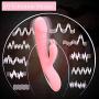 Intelligent Warming G Spot Rabbit Vibrator with 10 Multi-Speed Vibrations for Clitoris Vagina Stimulation,Waterproof Silicone Dildo Vibrator Sex Toys for Couples, Women, Adults