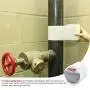 XFasten Waterproof Patch and Seal Tape, White, 4 Inches x 10 Feet, Water Barrier Tape for Stop Leak Repair on Pipes, Chimney, Roof, Boat, and HVAC