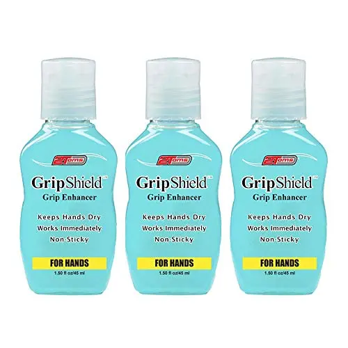 2Toms GripShield - Grip Enhancer, Keeps Hands Dry, 1.50 Ounce, 3-Bottles Pack