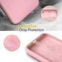 Miracase Liquid Silicone Case Compatible with iPhone 11 Pro 5.8 inch(2019), Gel Rubber Full Body Protection Shockproof Cover Case Drop Protection Case（Pink）