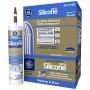 GE GE5080 Silicone 2+ Window & Door Sealant Caulk, 10.1oz, Brown