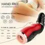 Jrtie Mens T-Shirt Product Funny Handsfree Male Cup Silicone Human Deep Inverted Throat Aircraft Mens Toys Device New 4D Model