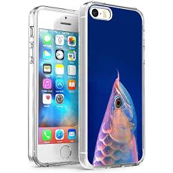 iPhone SE 5s 5 Case, Arowana Shock-Absorption TPU Rubber Bumper iPhone SE 5s 5 Case, Ultra Thin Slim Protective Cover for iPhone SE 5s 5-Clear