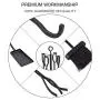 ComfyHome Fireplace Tools, 9.4 x 9.4 x 31.9 inches, Dark