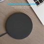 OKV Qi-Certified Wireless Charger 10w Fast Wireless Charging Pad 7.5W for iPhone Qi Devices 10W for Galaxy S9/S8/Note 9 Charger for Qi-Enabled (Black)