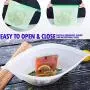 Silicone Bags Reusable Silicone Food Bag Reusable Sandwich Bags Reusable Ziplock Bags Silicone Storage Bags Silicon Containers Plastic Conteiner Freezer Gallon Size Zip Snack Lunch Sous Vide