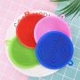 Cleaning Pads 1 Piece Cleaning Brush Dishwashing Sponge Silicone for Kitchen Fruit Vegetable Cutlery Kitchenware Brushes Kitchen Tools Scouring Sponge (Color : Red)