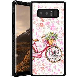 Samsung Galaxy Note 8 Case,Flexible Soft TPU Cover Shell,Slim Silicone Black Rubber Non-Slip Durable Design Protective Phone Case for Samsung Galaxy Note 8 -Bicycle